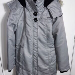 Vintage billabong hooded puffer jacket flexor lined y2k snow coat